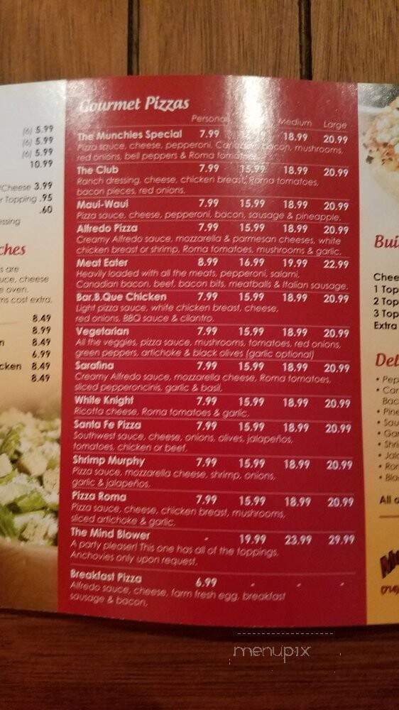 Munchies Pizza - Huntington Beach, CA menu_pic