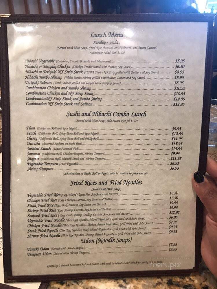 Yama Sushi & Grill - Concord, NC menu_pic