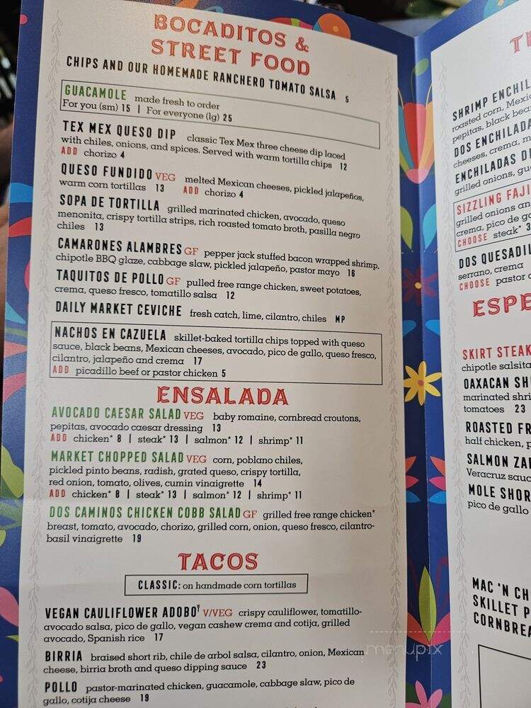 Dos Caminos - New York, NY menu_pic