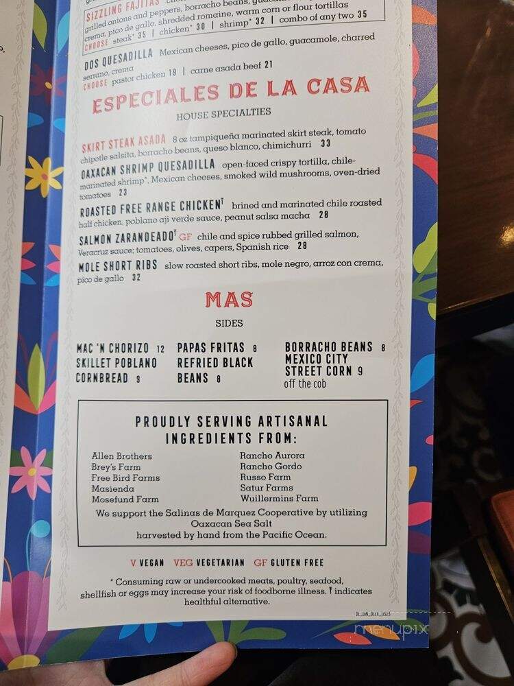 Dos Caminos - New York, NY menu_pic