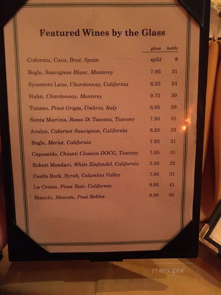 Cafe Piccolo - Long Beach, CA menu_pic