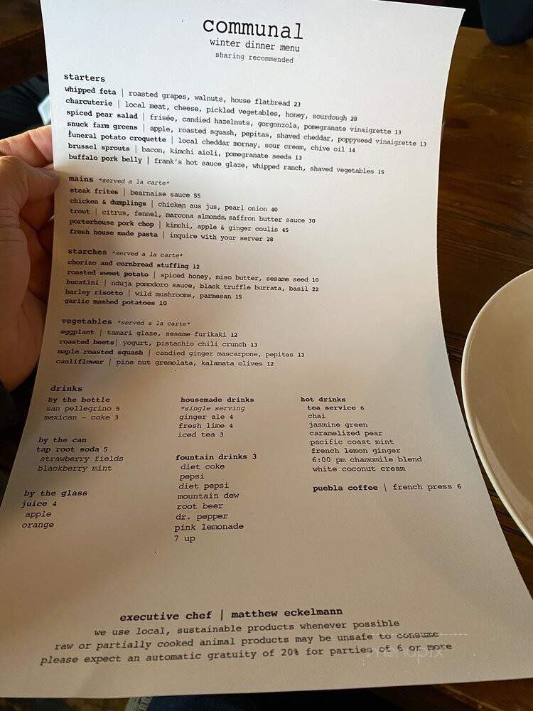 Communal - Provo, UT menu_pic
