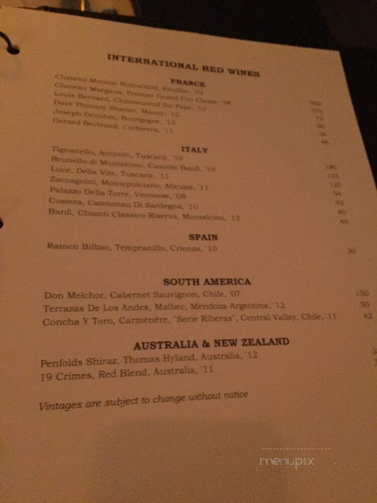 Shula's America's Steak House - Richmond, VA menu_pic
