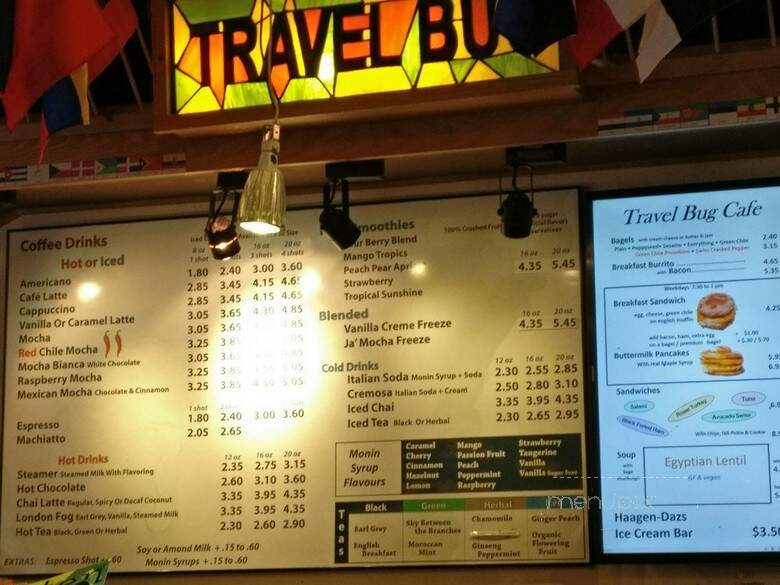 Travel Bug - Santa Fe, NM menu_pic