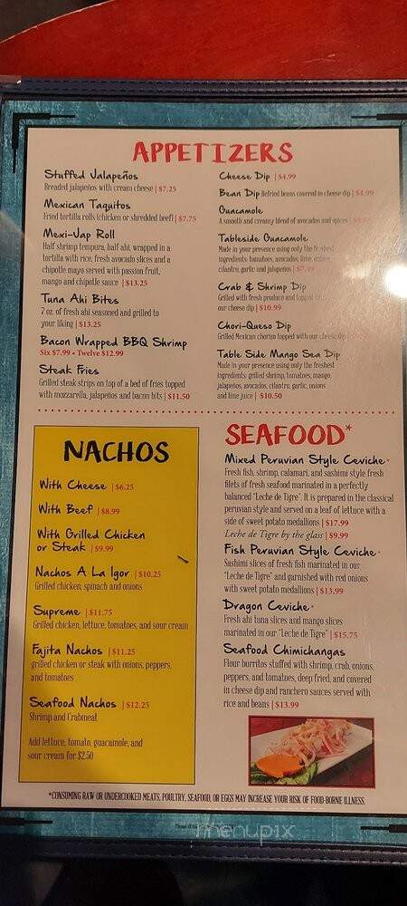 SideStreet Cantina - Virginia Beach, VA menu_pic