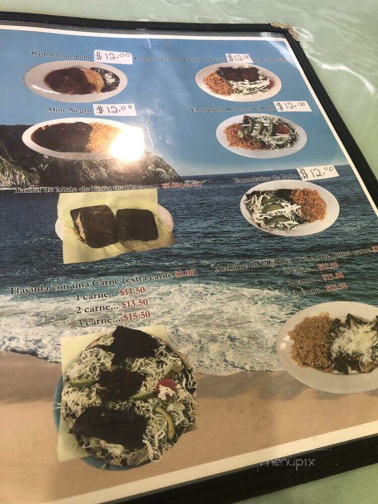 Oaxaco - Oxnard, CA menu_pic