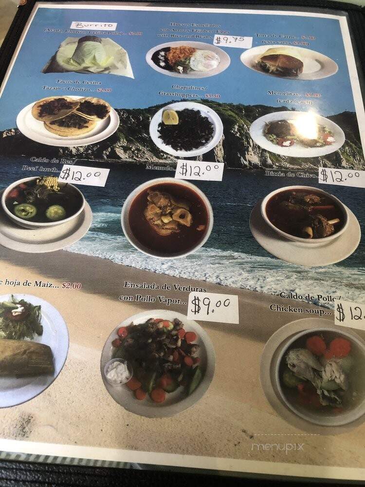 Oaxaco - Oxnard, CA menu_pic