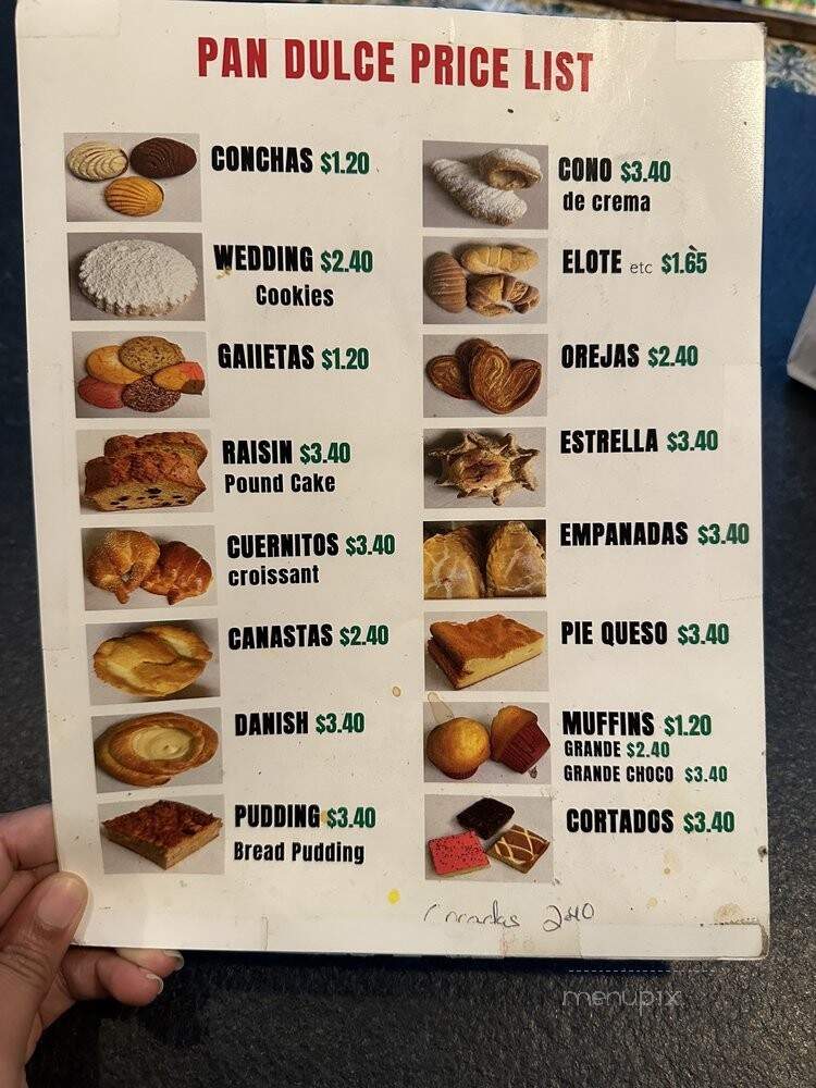 Casa Latina Bakery - Berkeley, CA menu_pic