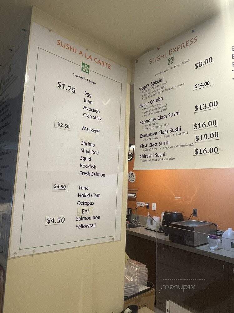 Sushi Express - Washington, DC menu_pic