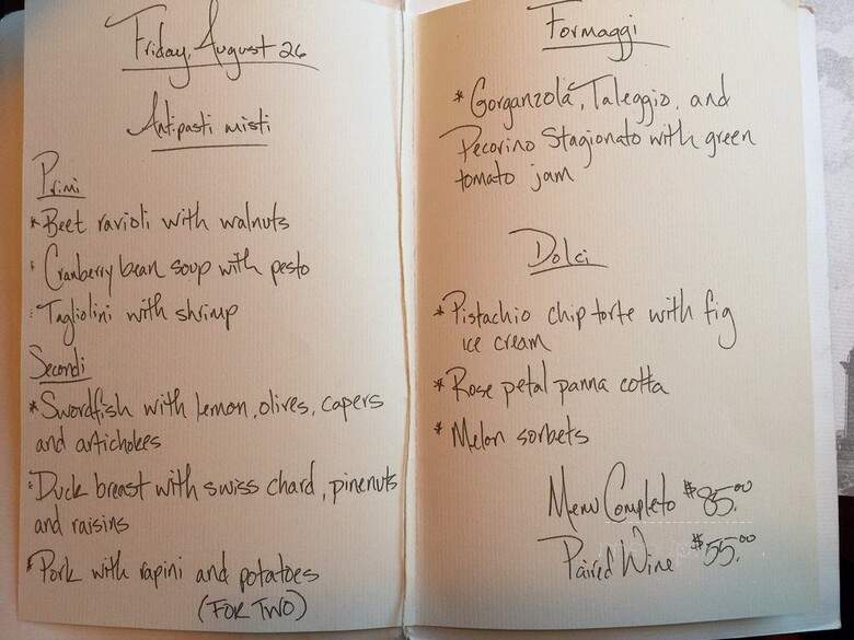 Obelisk - Washington, DC menu_pic
