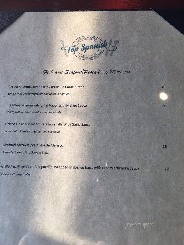 Top Spanish Cafe - Washington, DC menu_pic