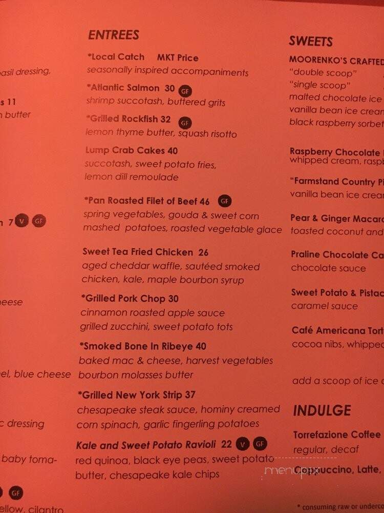 Cinnabar (Hyatt Regency) - Arlington, VA menu_pic