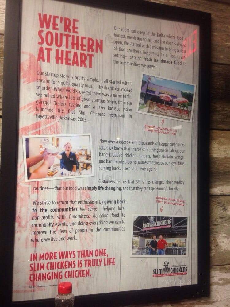 Slim Chickens - Fayetteville, AR menu_pic