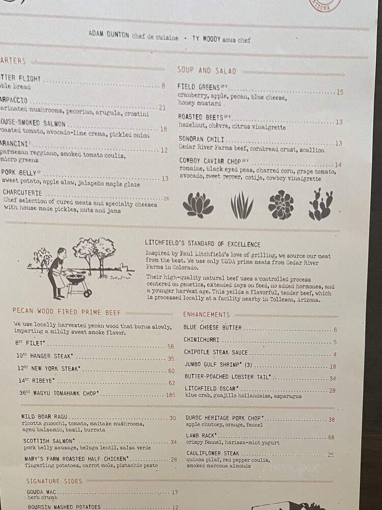 Litchfield's - Litchfield Park, AZ menu_pic