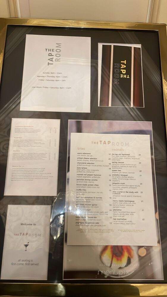 The Tap Room at The Langham - Pasadena, CA menu_pic