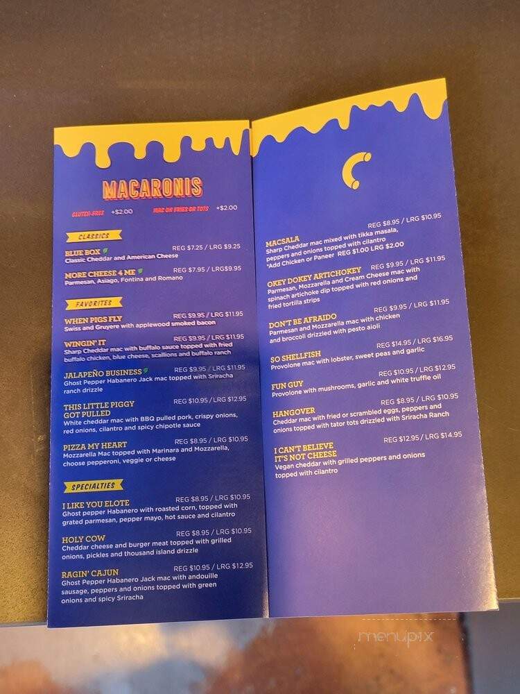 Elbows Mac n' Cheese - Cerritos, CA menu_pic