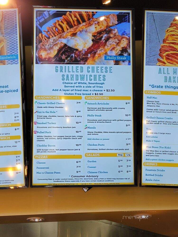 Elbows Mac n' Cheese - Cerritos, CA menu_pic