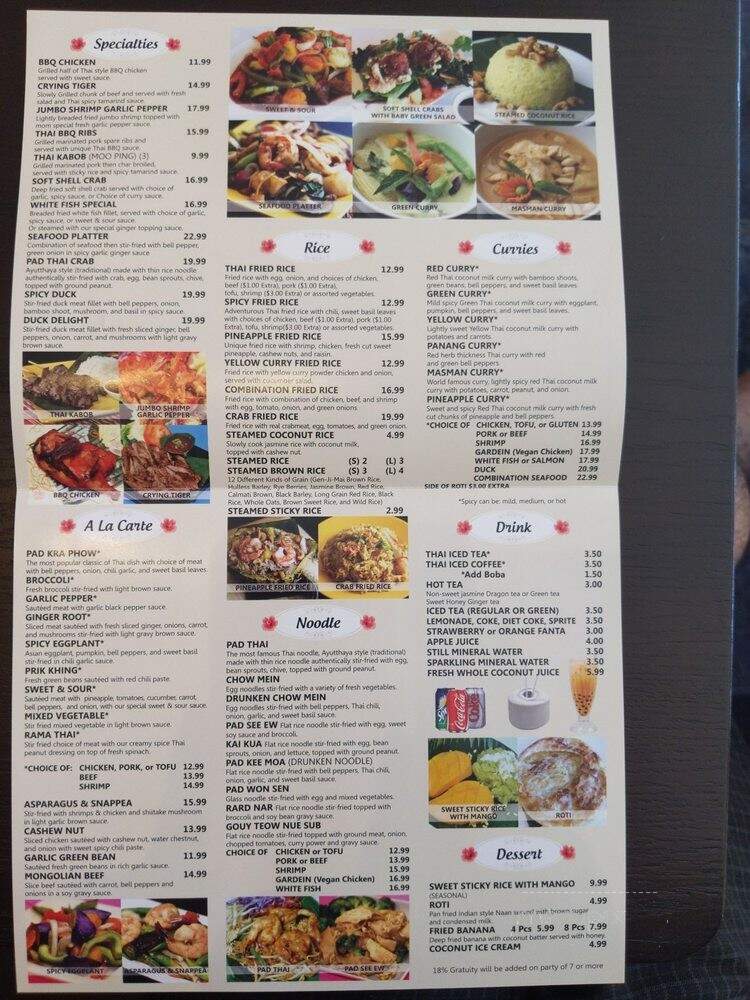 ThaiChaba - Woodland Hills, CA menu_pic
