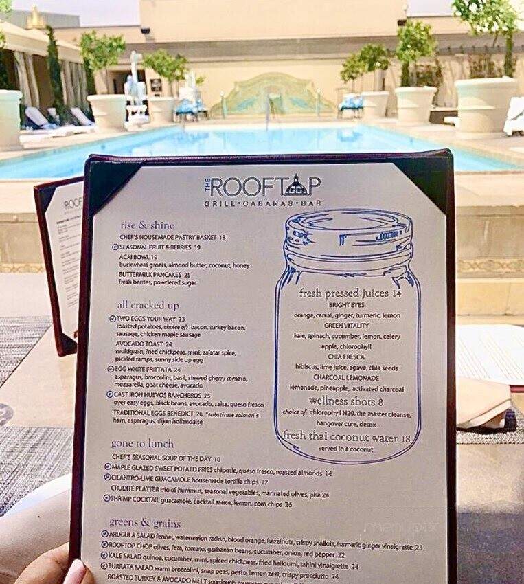 The Conservatory Grill - Beverly Hills, CA menu_pic