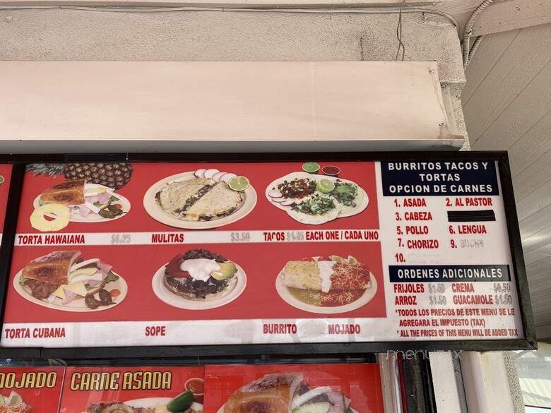 La Cemita Poblana - Santa Ana, CA menu_pic