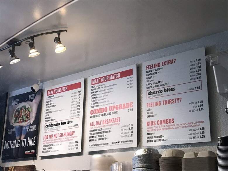 Chronic Tacos - Newport Beach, CA menu_pic