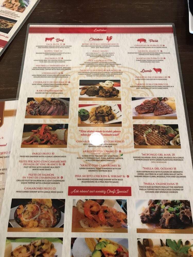Moros Cuban Restaurant - La Habra, CA menu_pic