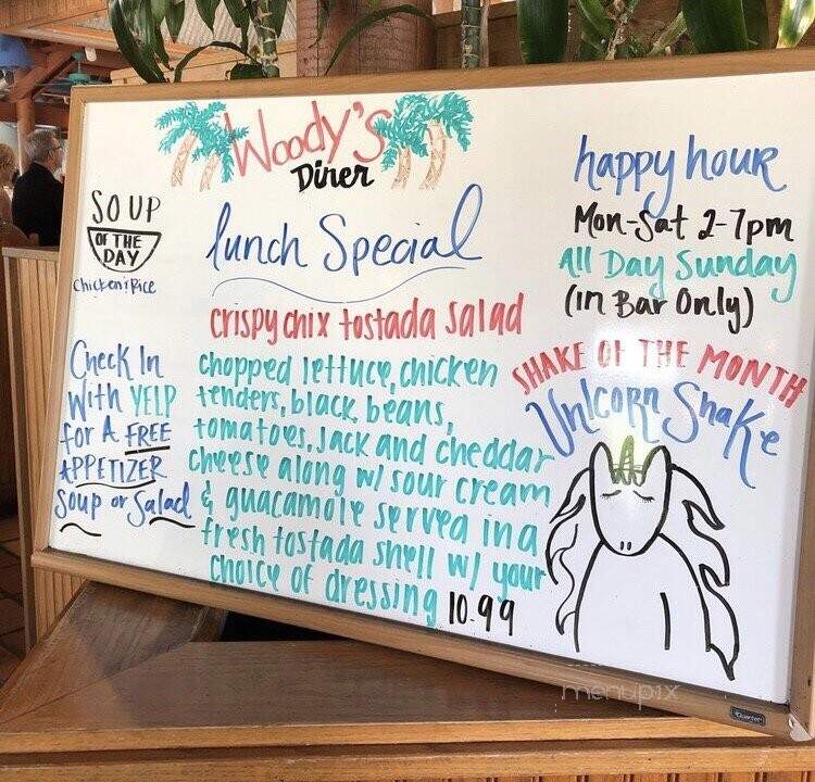 Woody's Diner - Laguna Hills, CA menu_pic