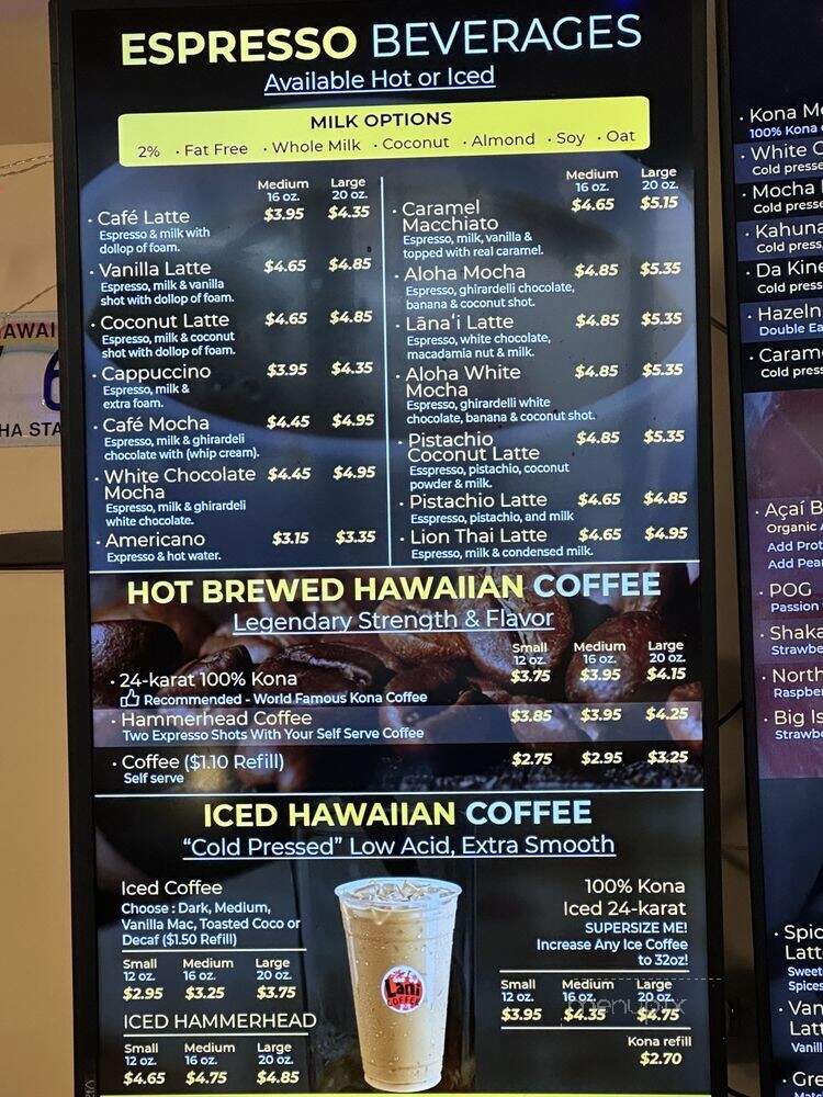 Lion Coffee - San Diego, CA menu_pic