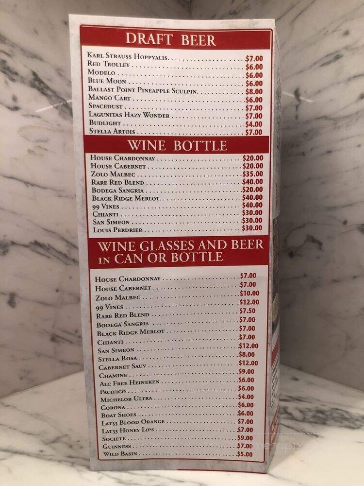 Chicago Bros Pizzeria - San Diego, CA menu_pic