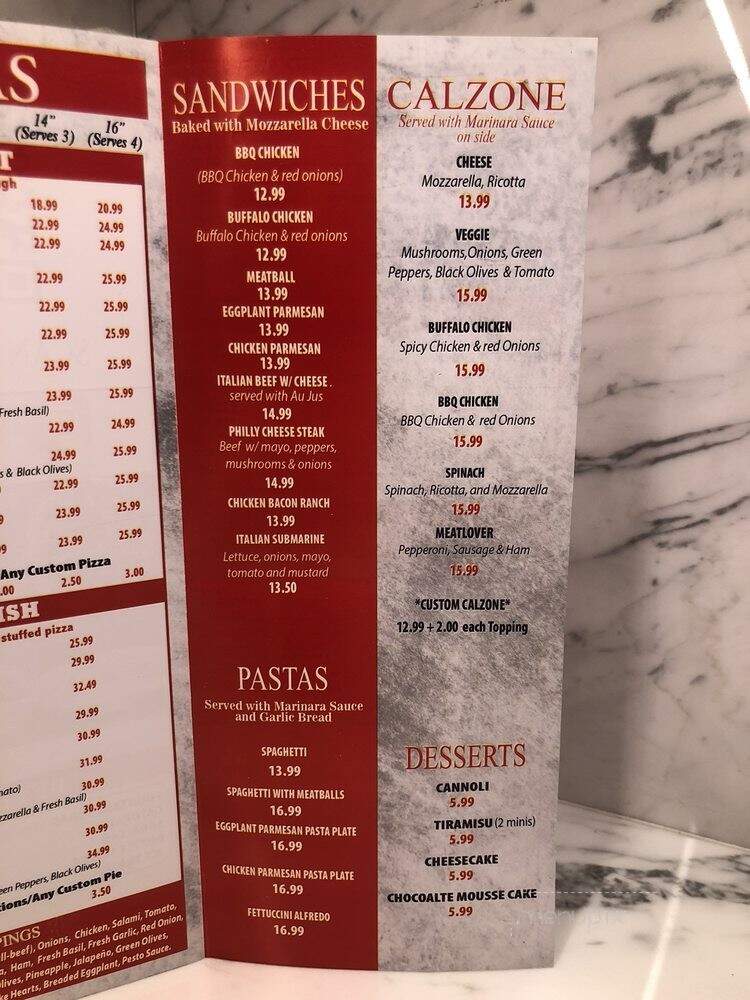 Chicago Bros Pizzeria - San Diego, CA menu_pic