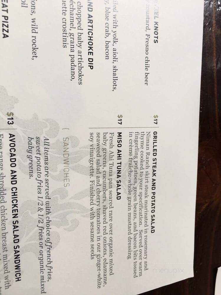 The Brixton - San Francisco, CA menu_pic