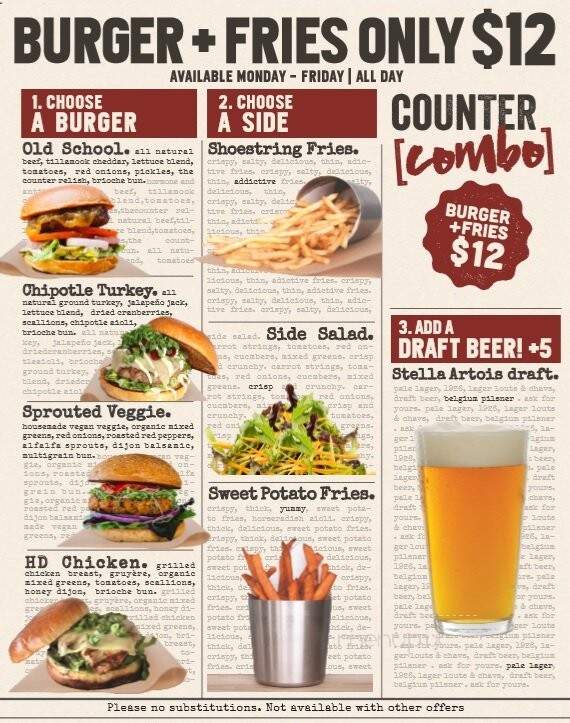 The Counter - San Mateo, CA menu_pic