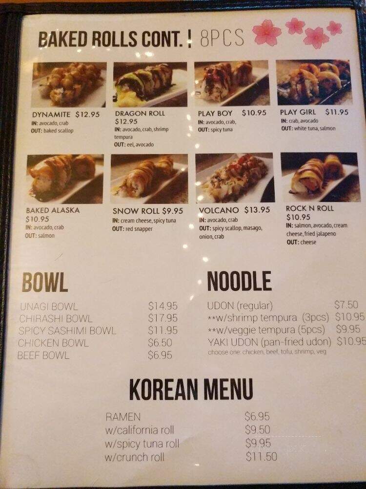 May's Sushi Bar Grill - Santa Cruz, CA menu_pic