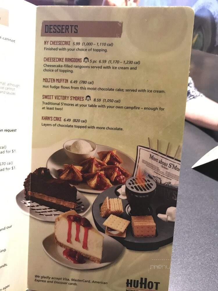 HuHot Mongolian Grill - Colorado Springs, CO menu_pic