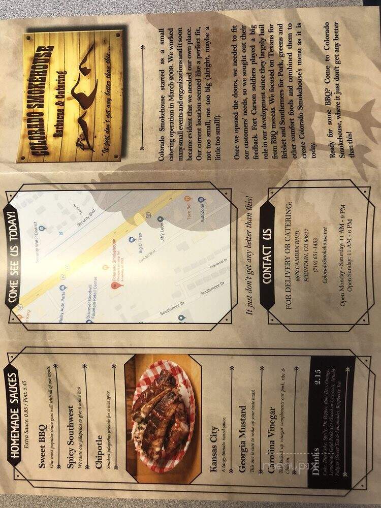 Colorado Smokehouse - Fountain, CO menu_pic