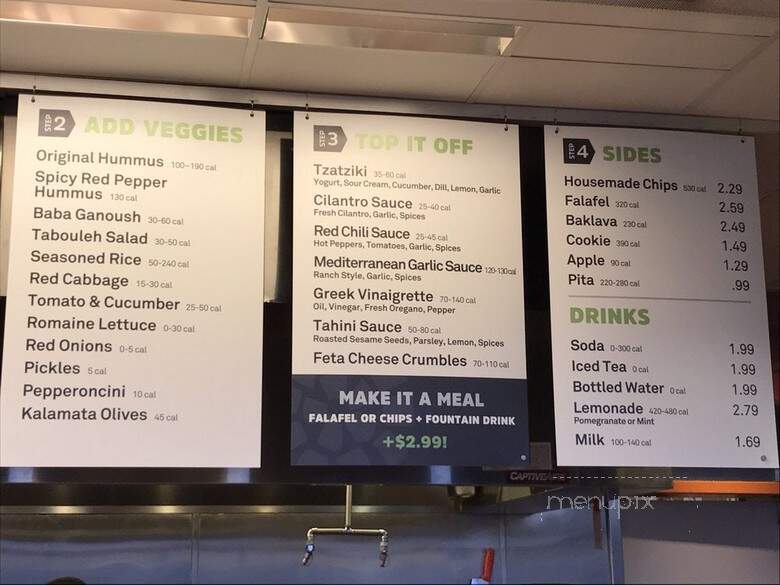 Garbonzo Mediterranean Grill - Colorado Springs, CO menu_pic