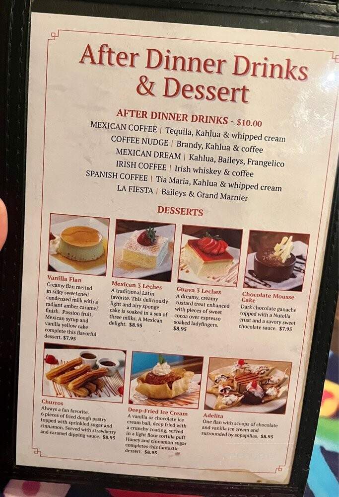 Puerto Vallerta - Newington, CT menu_pic