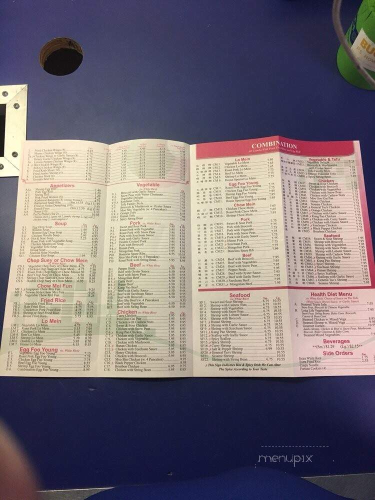 Chopstix Chinese Resteraunt - Tallahassee, FL menu_pic