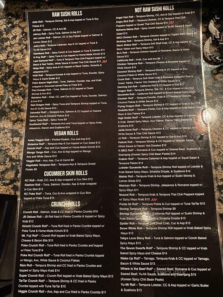 NSB Yu-mi - New Smyrna Beach, FL menu_pic