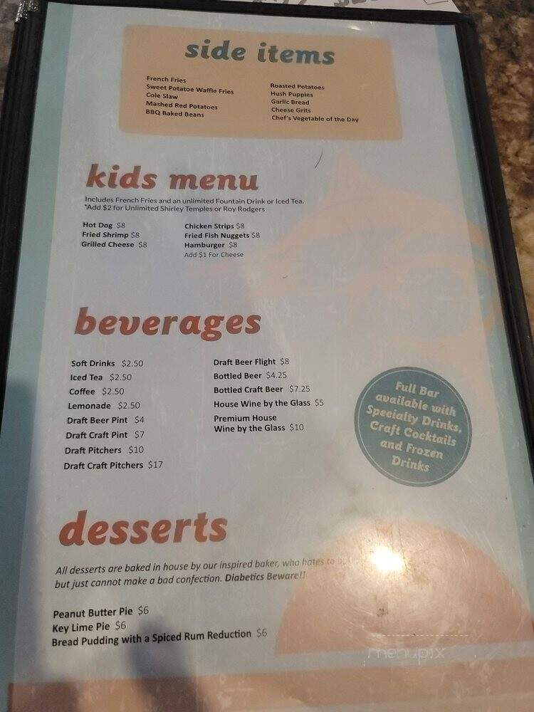 Sandbar Seafood and Deli - Panama City Beach, FL menu_pic