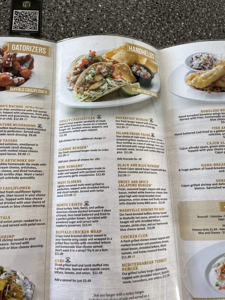 Gators Dockside - Ocala, FL menu_pic