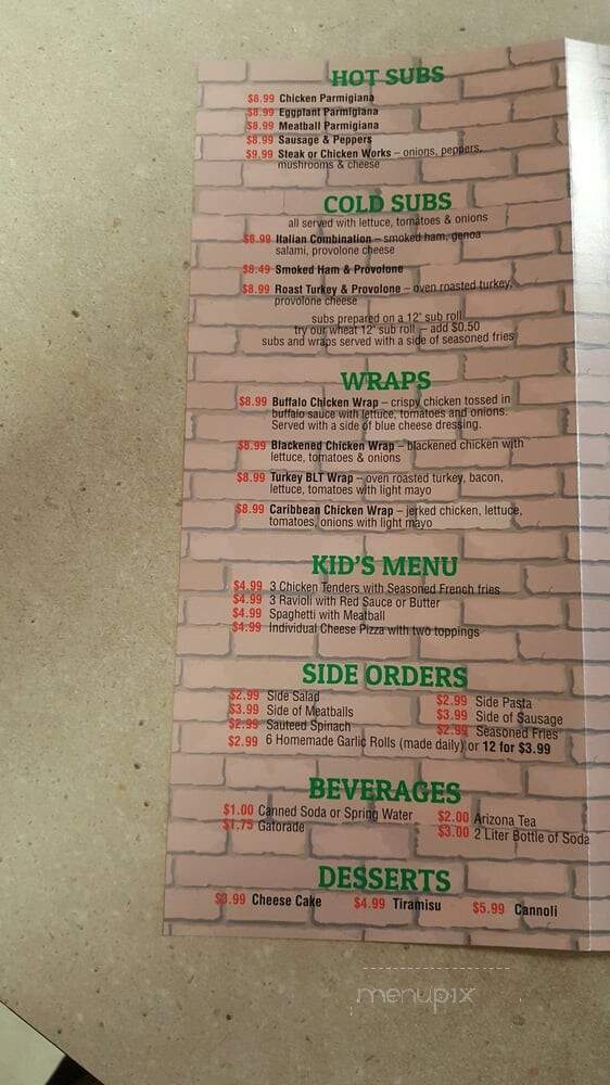 Cortazzo's Brick Oven Pizza - Lake Park, FL menu_pic