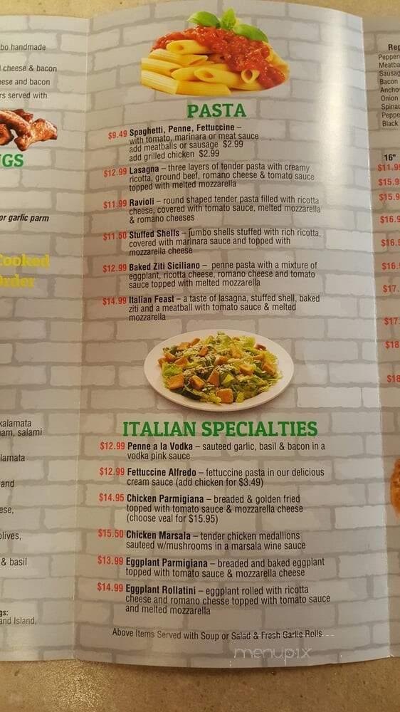 Cortazzo's Brick Oven Pizza - Lake Park, FL menu_pic