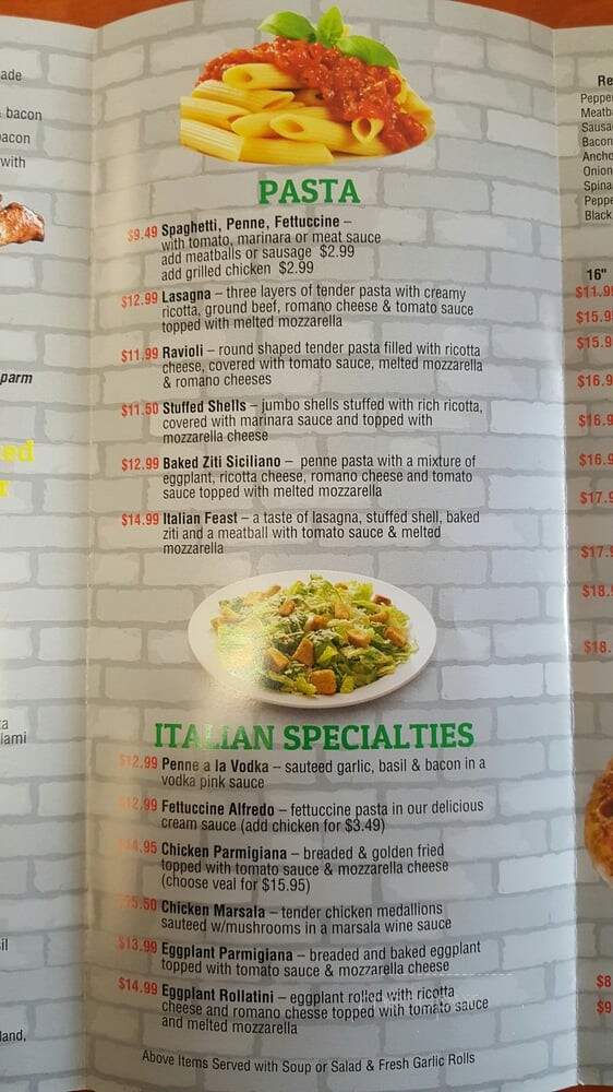 Cortazzo's Brick Oven Pizza - Lake Park, FL menu_pic