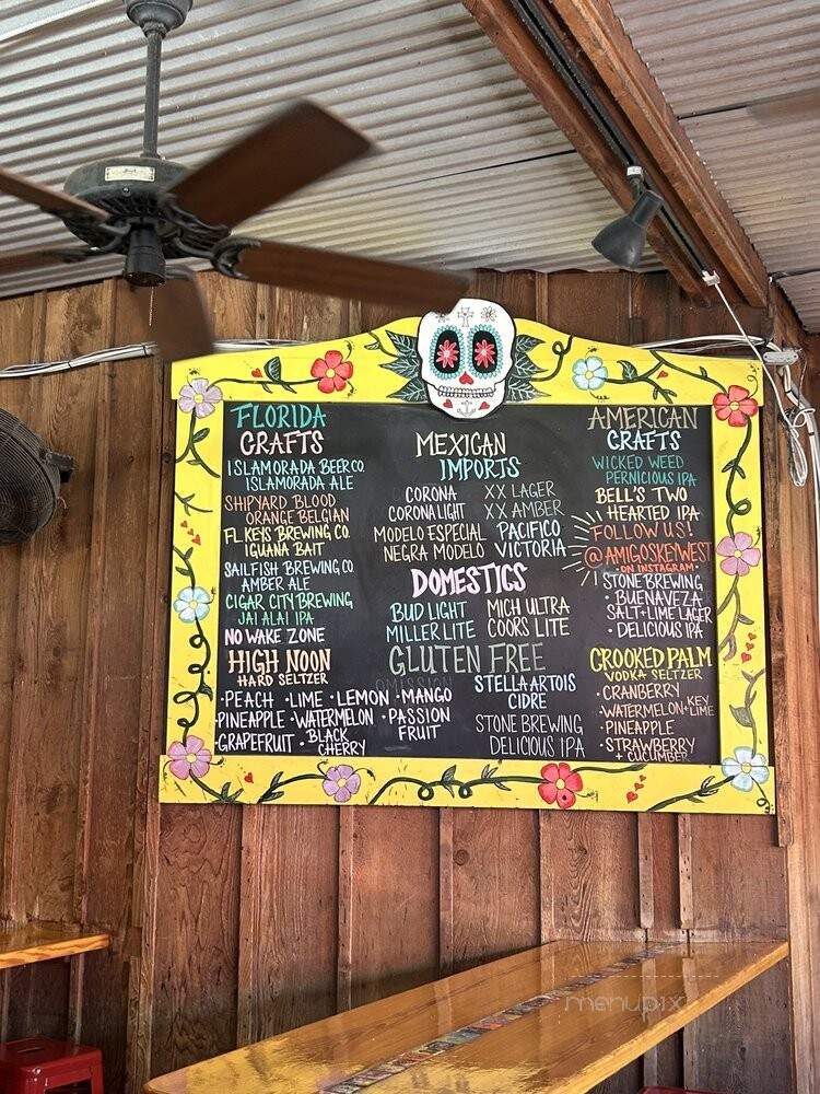 Amigos Tortilla Bar - Key West, FL menu_pic