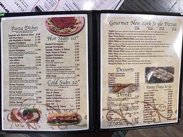 Vino's Pizza Grill - Jacksonville, FL menu_pic