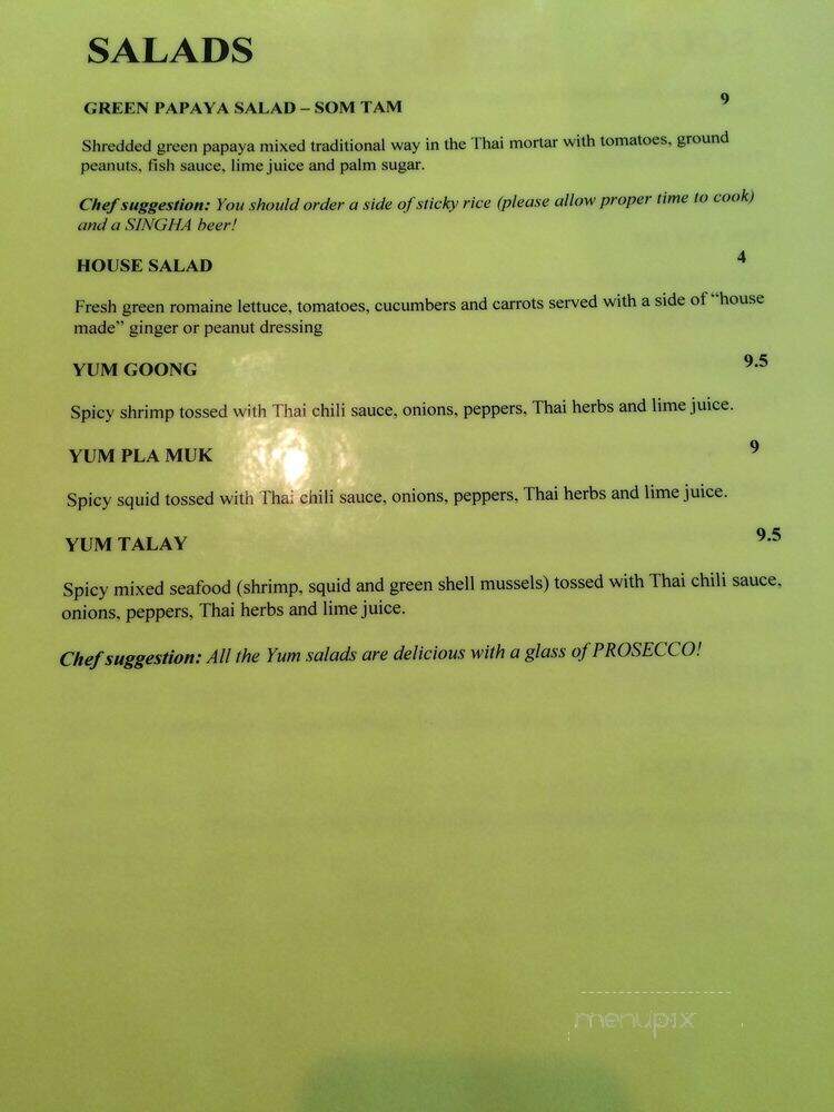 Ricky Thai Bistro - Miami, FL menu_pic