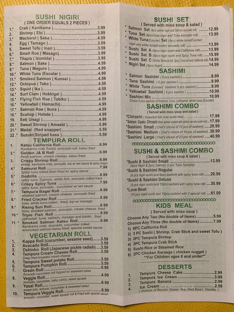 Aha - Lawrenceville, GA menu_pic