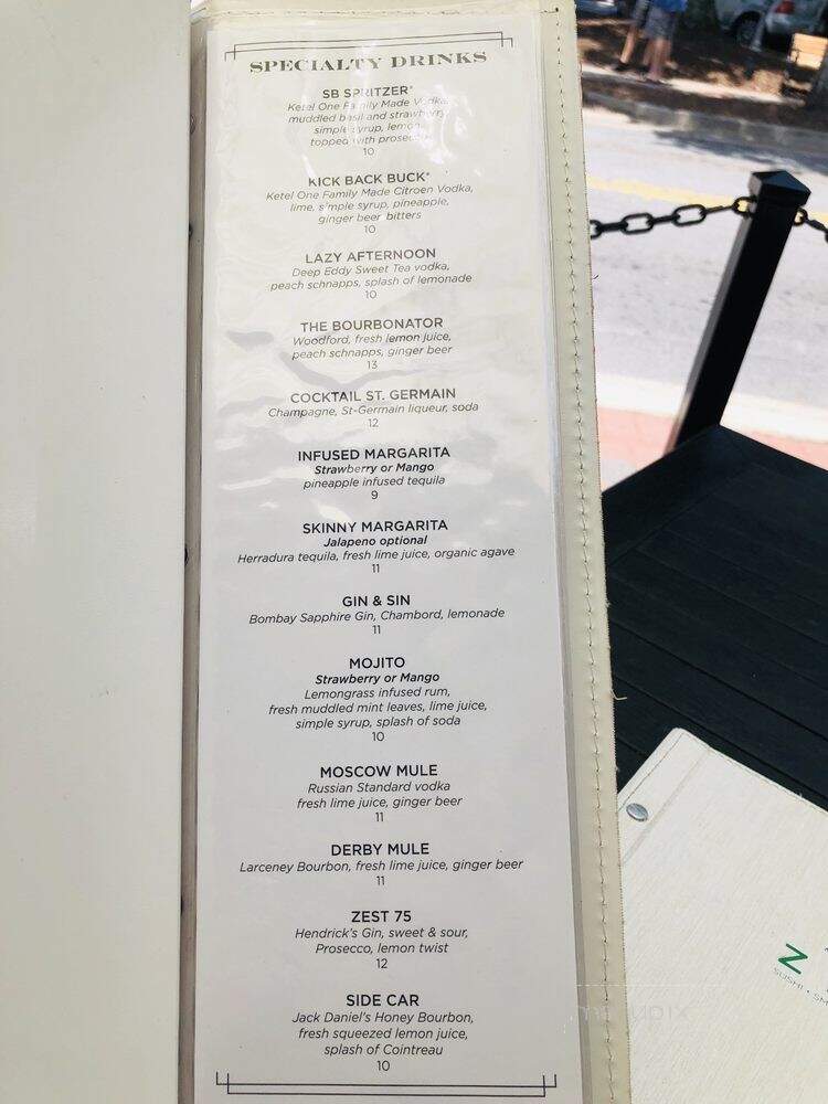 Zest - Roswell, GA menu_pic