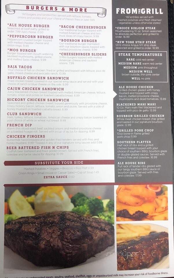 Castleberry ALE HOUSE - Cumming, GA menu_pic